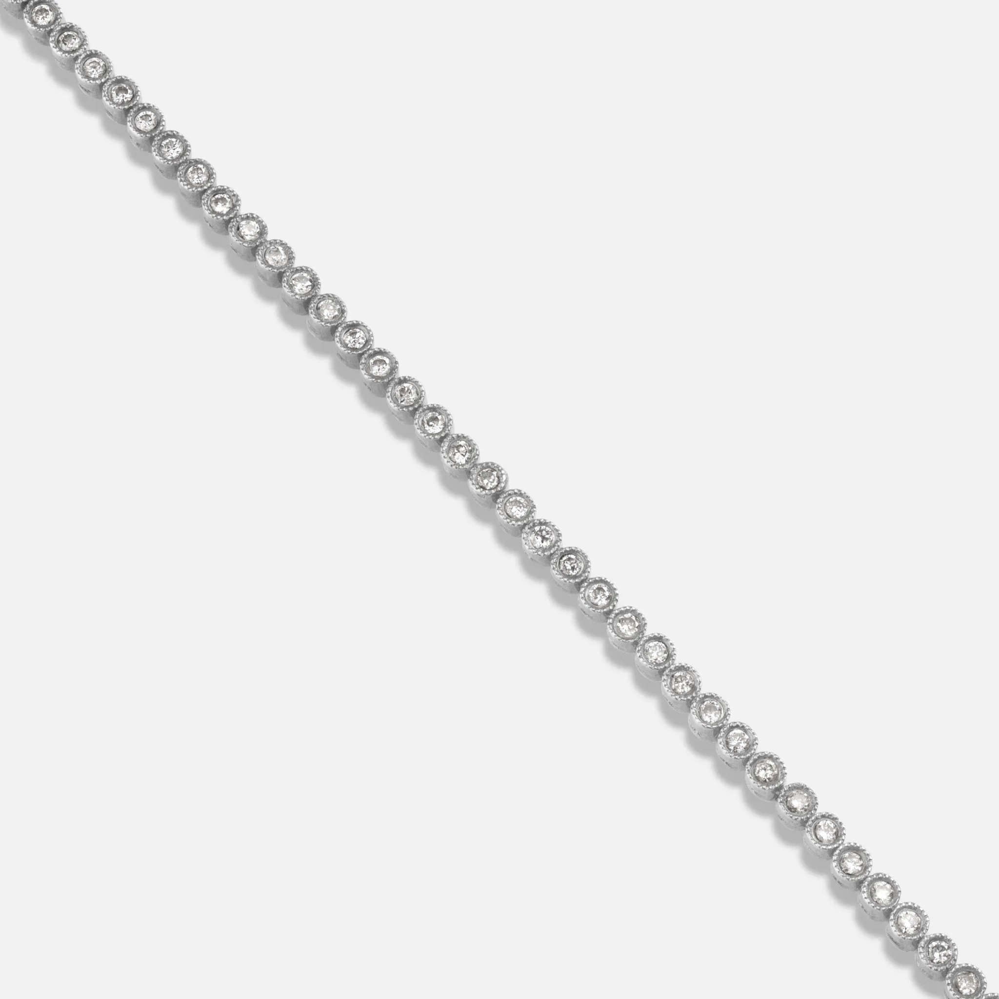 Diamond Bezel Tennis Bracelet, 0.60 CT