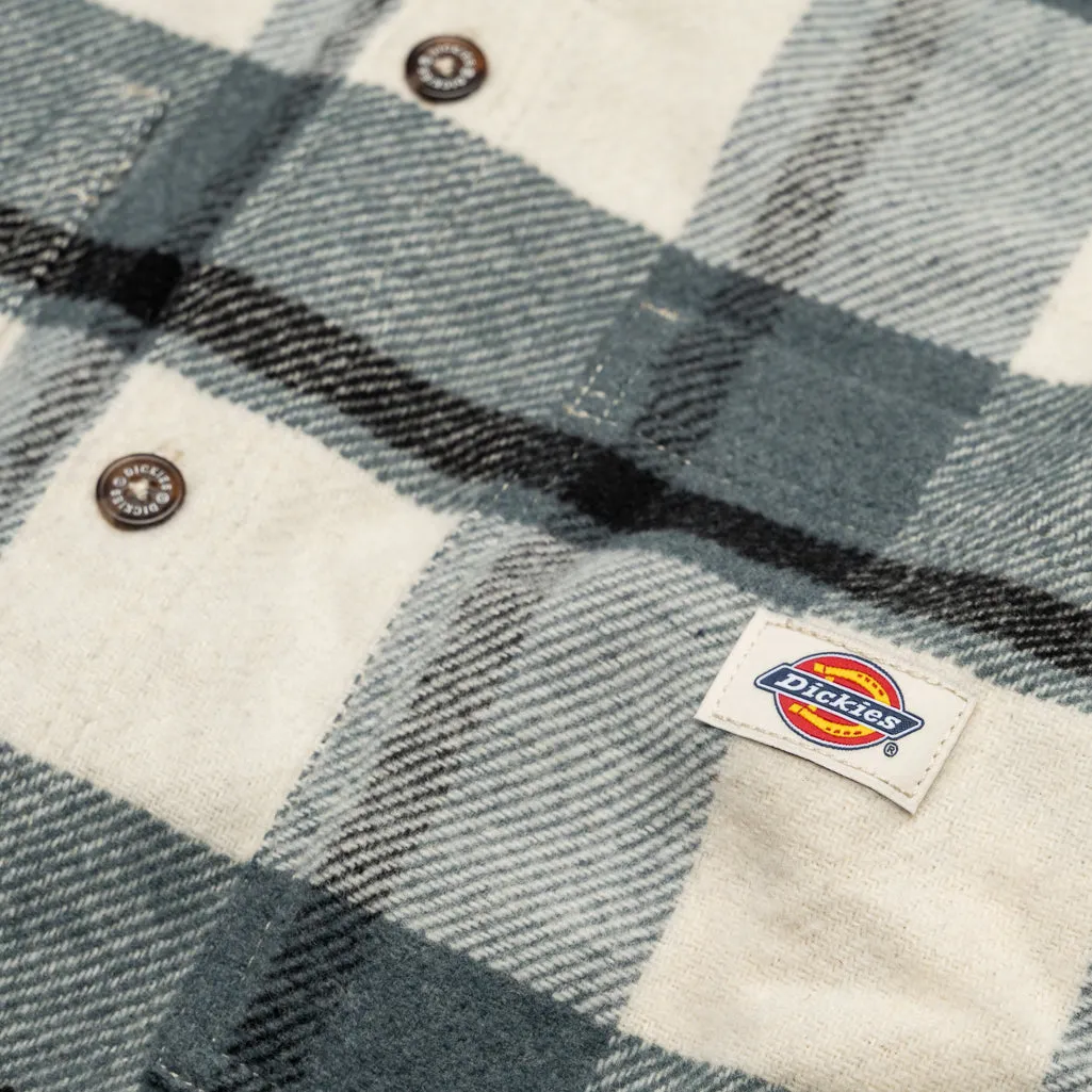 Dickies Coaling Check Flannel Shirt - Blue/Grey