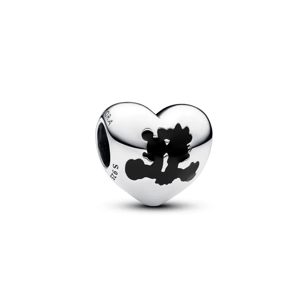 Disney Mickey Mouse & Minnie Mouse Heart Charm