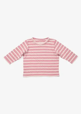 Edward Baby Long Sleeve - Rose Stripe