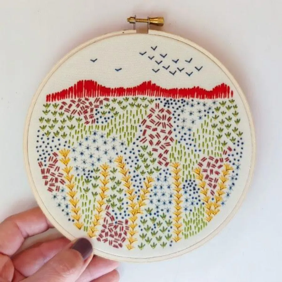 Embroidery Kit - Evening Walk