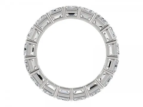 Emerald Cut Eternity Band