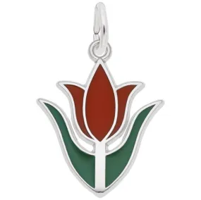 Enameled Tulip Charm