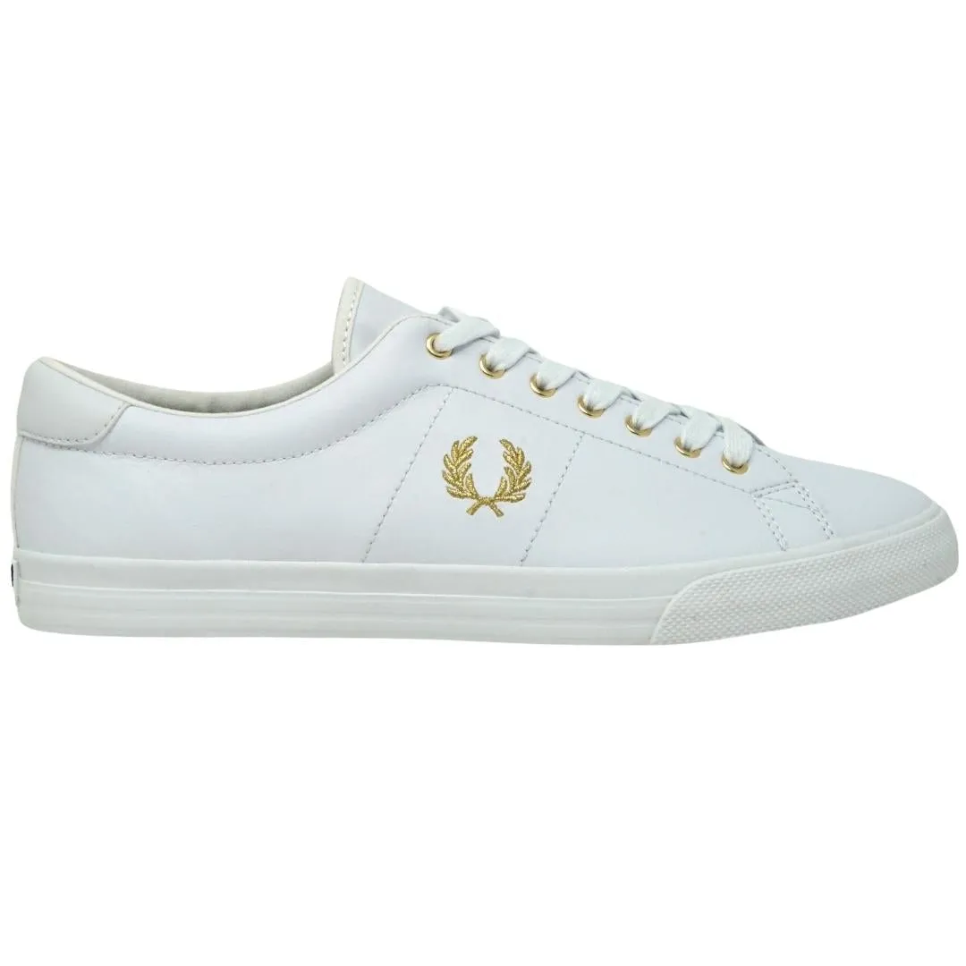 Fred Perry Spencer Leather White Trainers