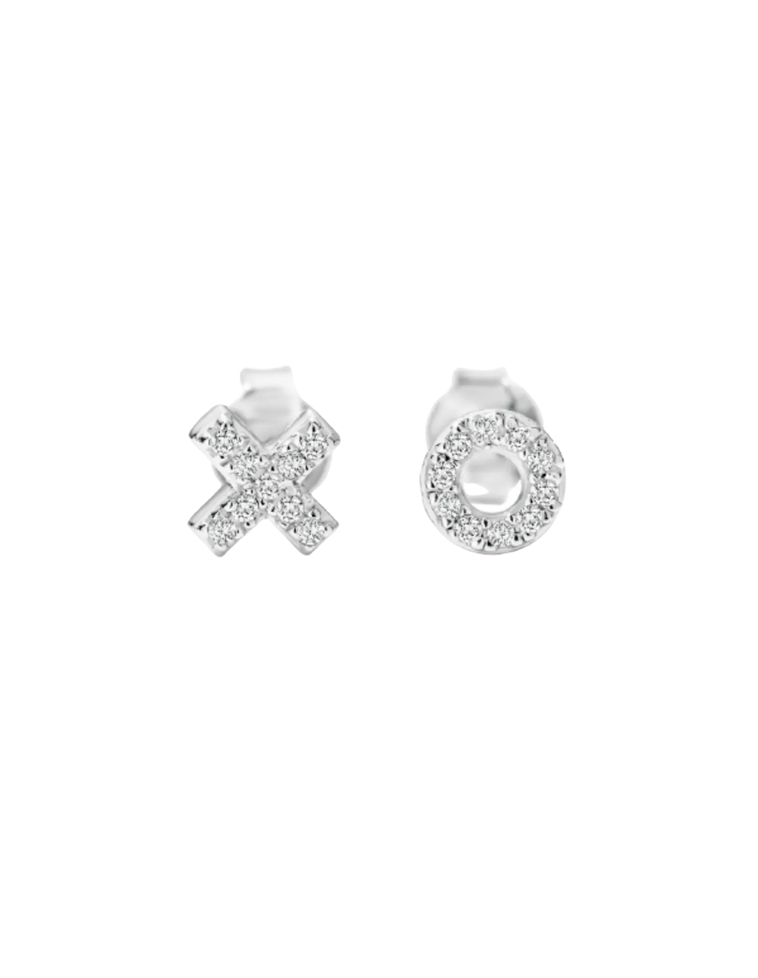 Georgini Kiss Hug Stud Earrings - Silver