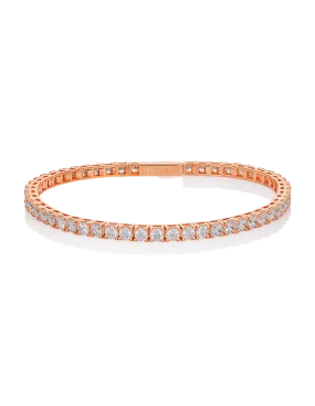 Georgini Selena 3Mm Tennis Bracelet - Rose Gold