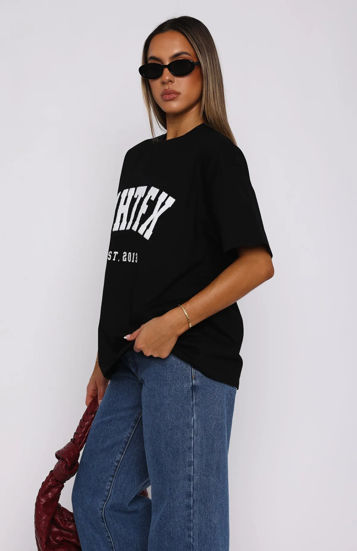 Give It Away Oversized Tee Black