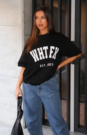 Give It Away Oversized Tee Black