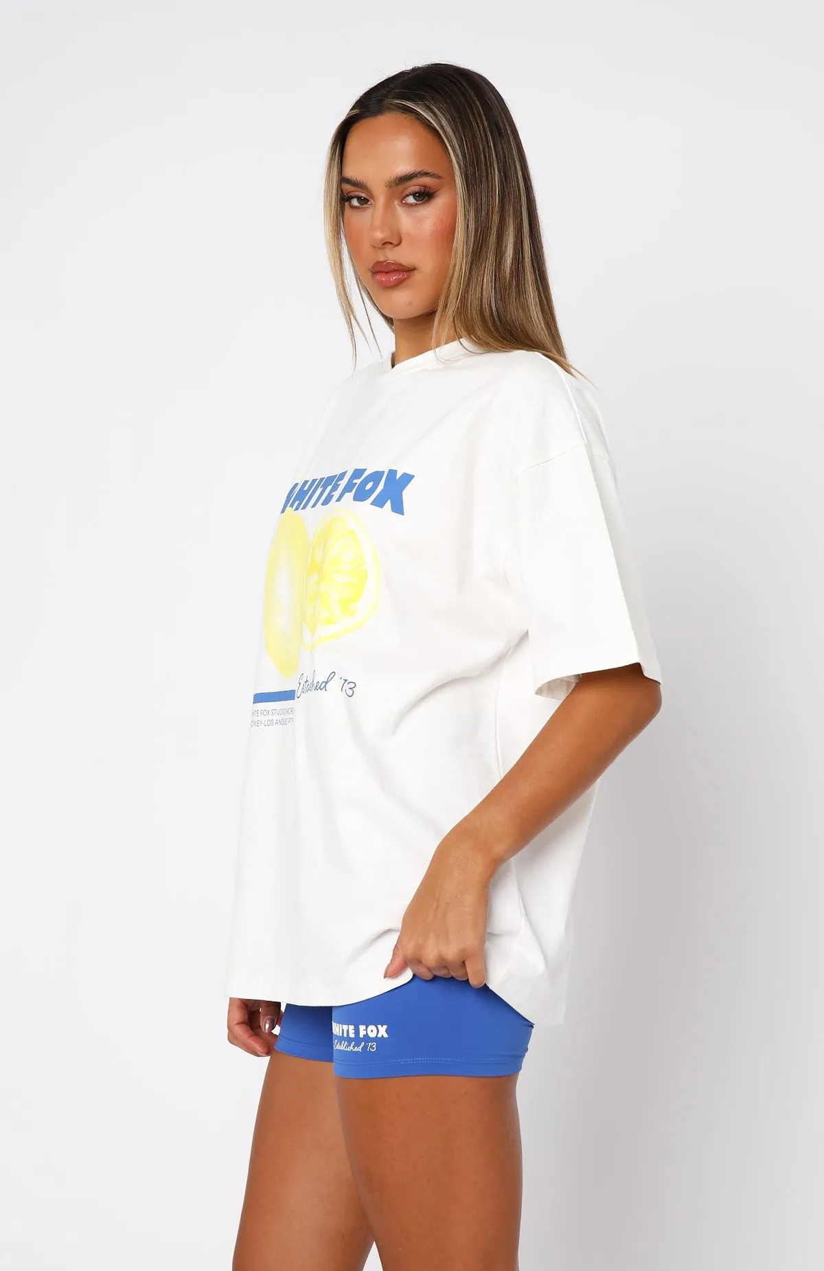 Gives You Lemons Oversized Tee White