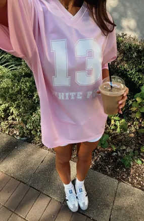 Go For The Shot Oversized Jersey Pink