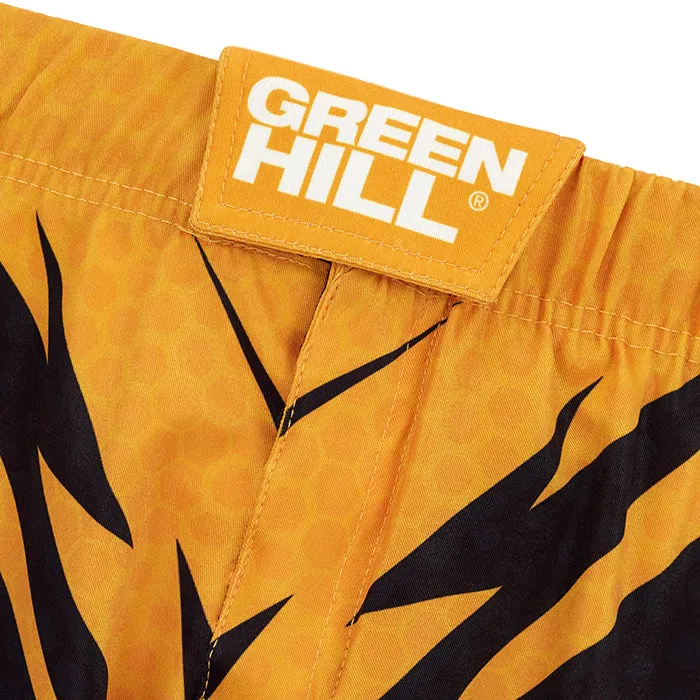 GREEN HILL MMA Shorts IMMAF APPROVED GOLD