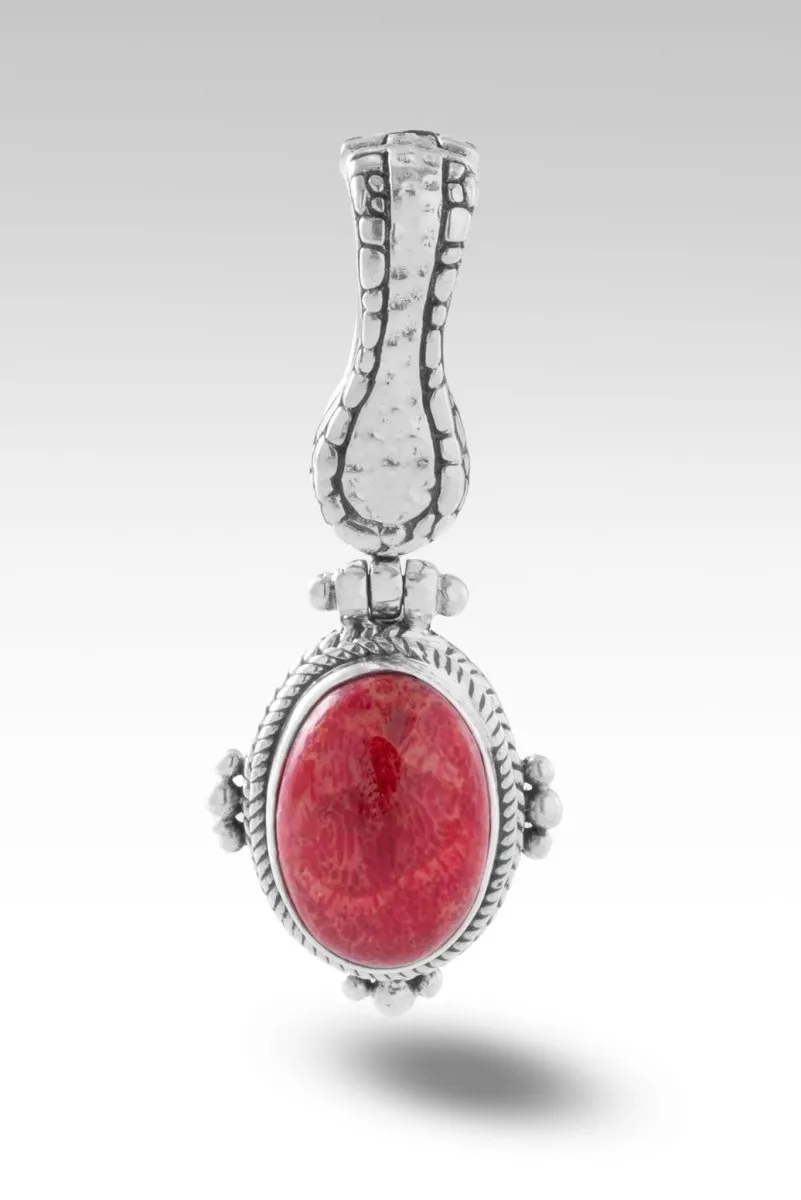 Guiding Light Pendant™ in Red Sponge Coral