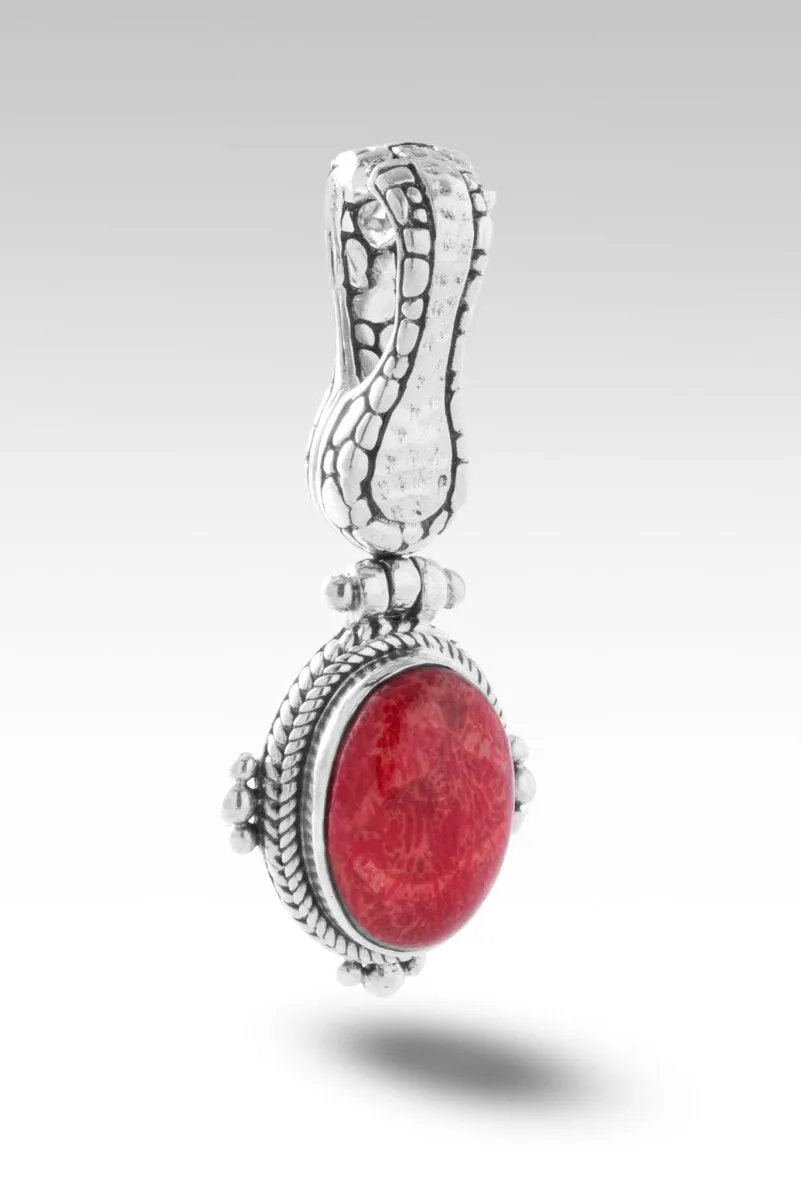 Guiding Light Pendant™ in Red Sponge Coral