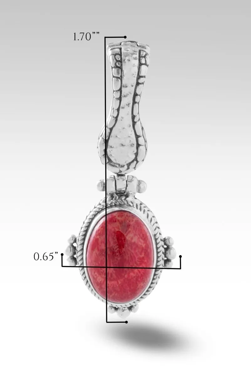 Guiding Light Pendant™ in Red Sponge Coral