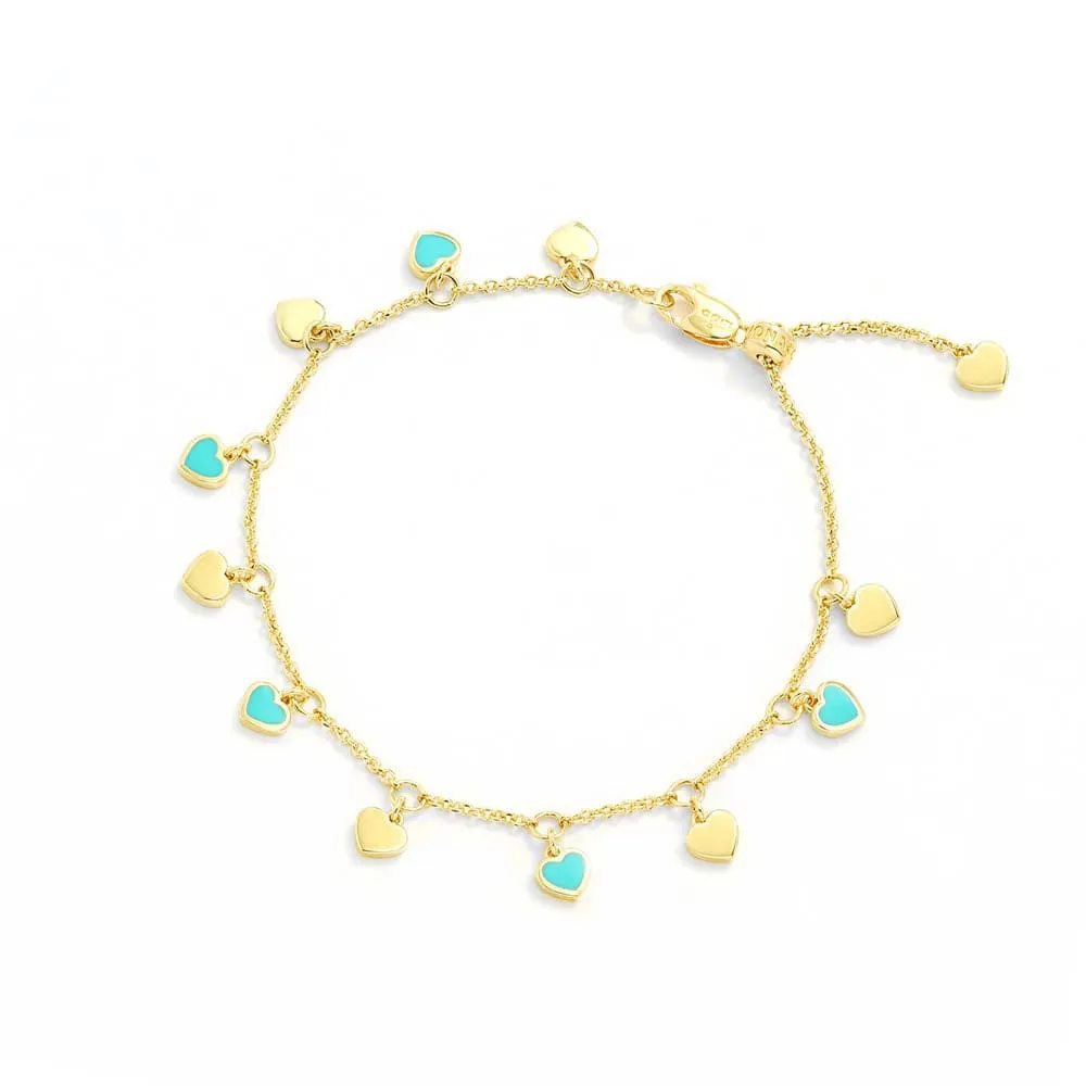 Hearts Adjustable Bracelet