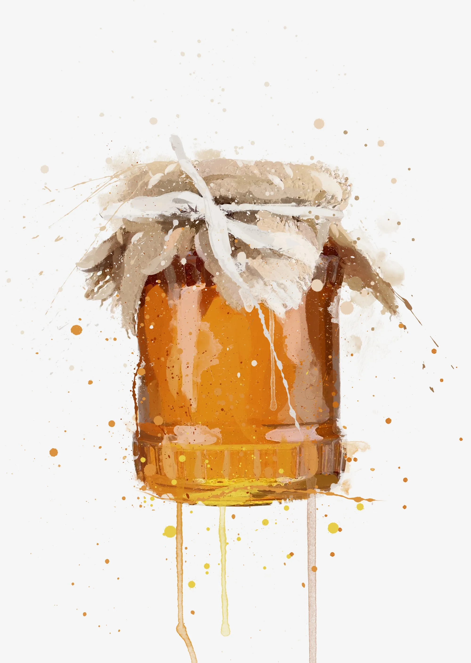 Honey Jar Wall Art Print