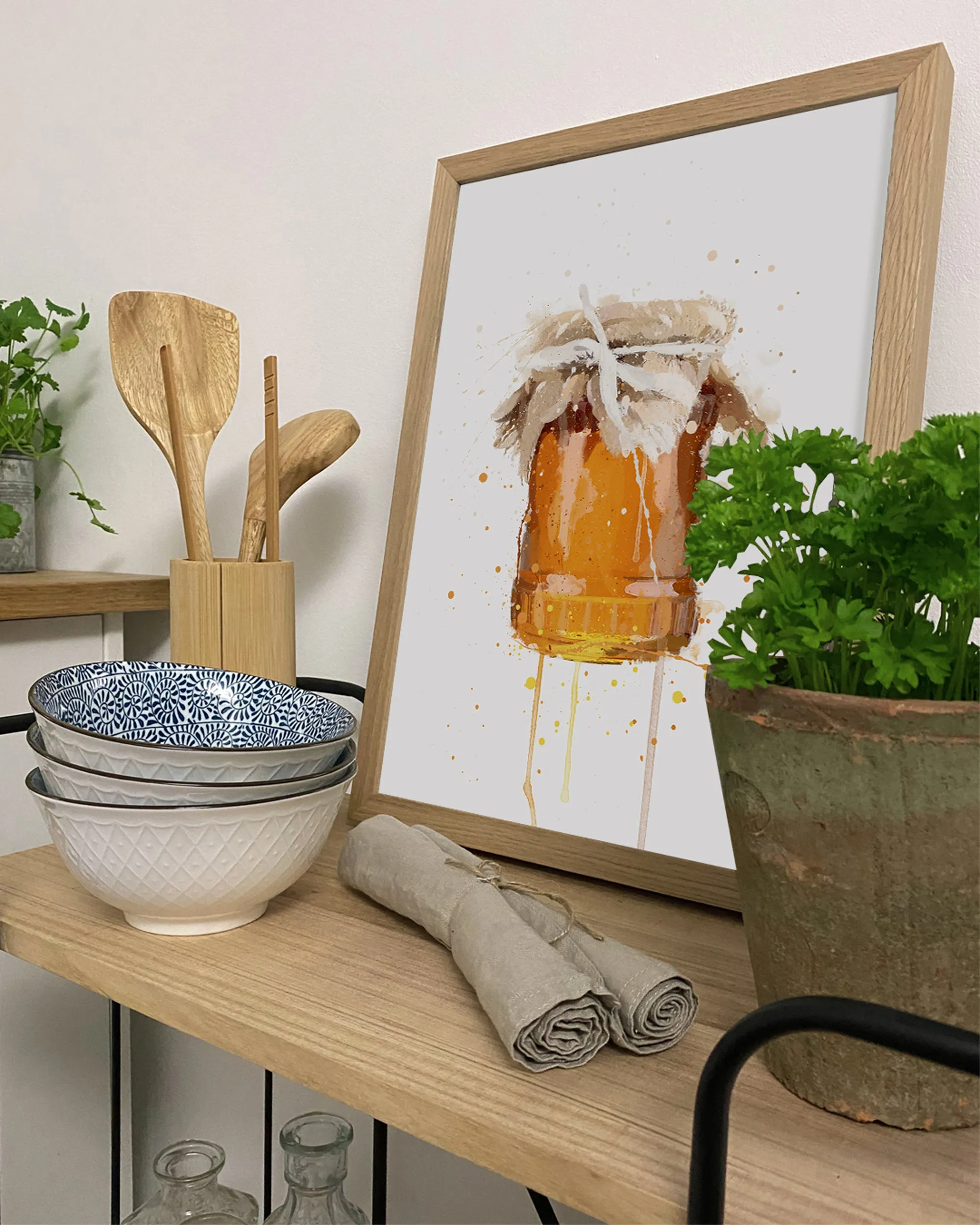 Honey Jar Wall Art Print