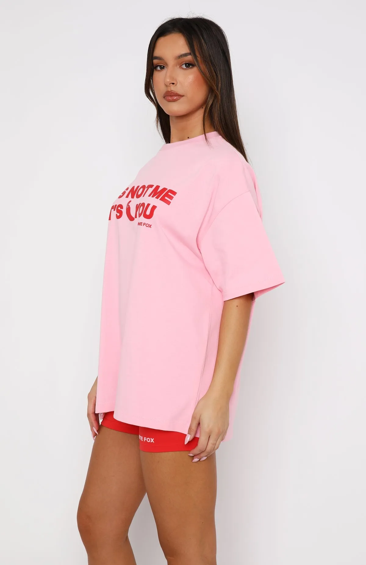 It's Not Me It's You Oversized Tee Pink