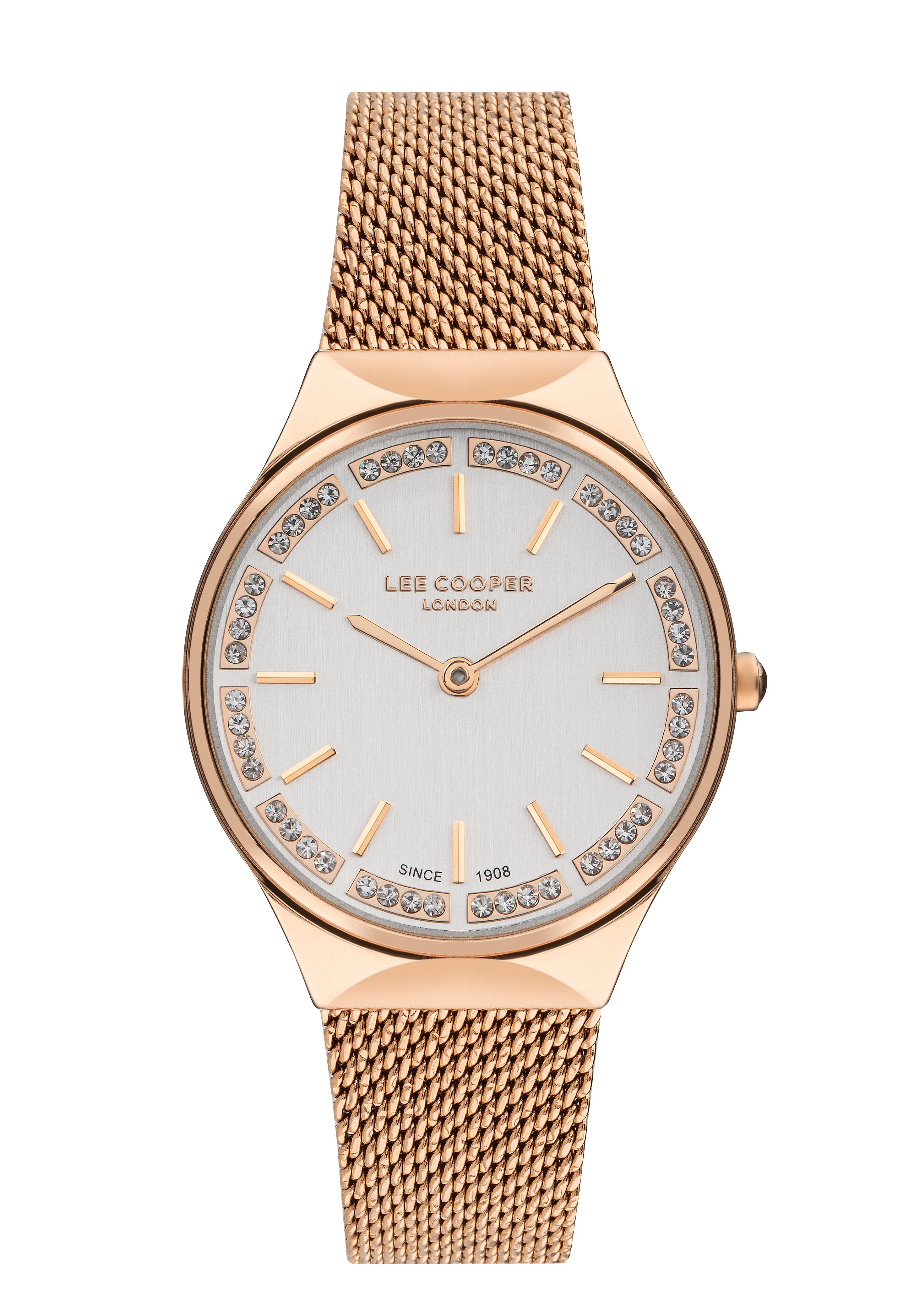 Lee Cooper LC07862.430 Women's Super Metal Rose Gold Mesh Watch