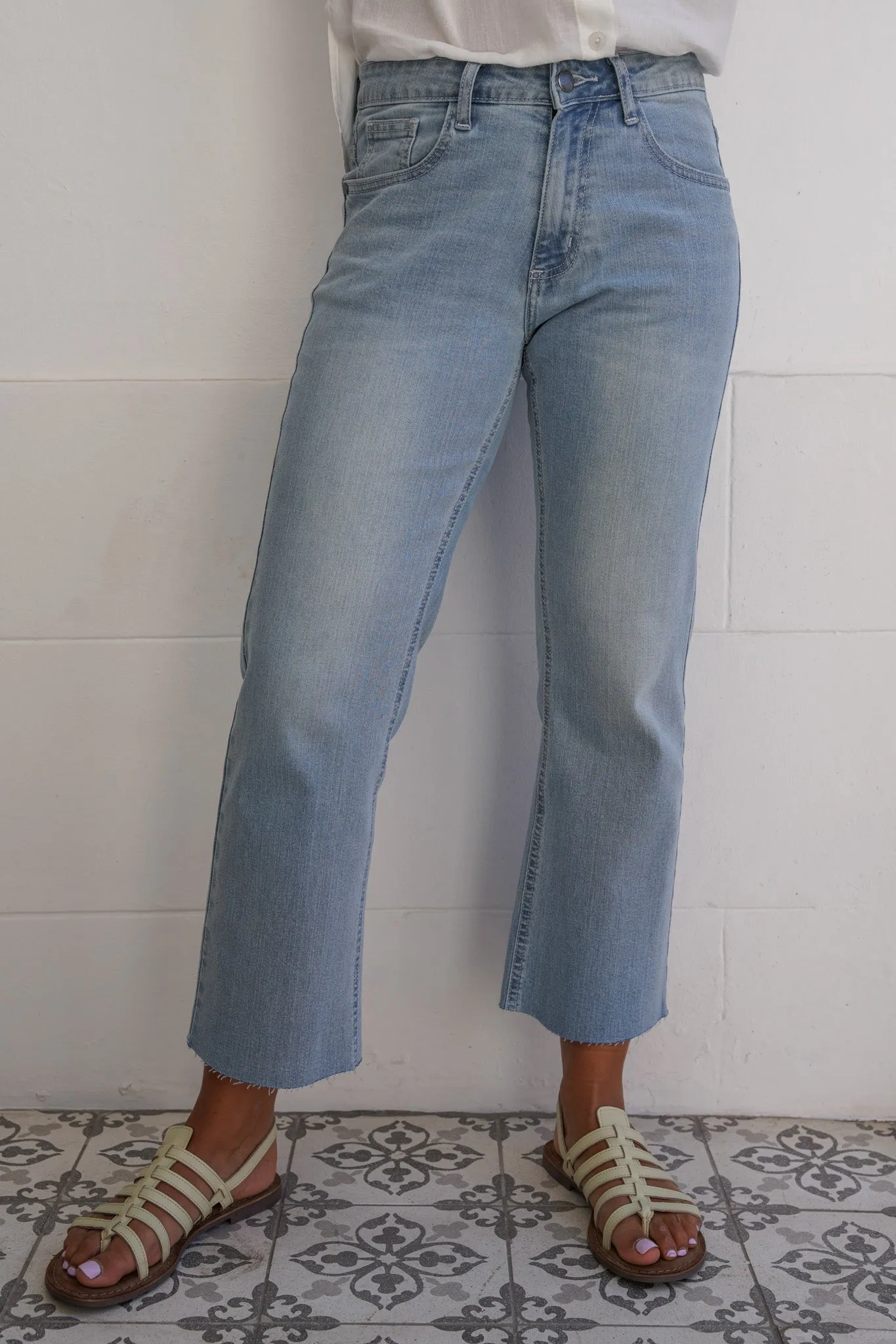 Light Blue Cropped Vintage