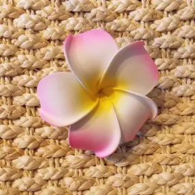 Light Pink Plumeria Flower Hair Clip