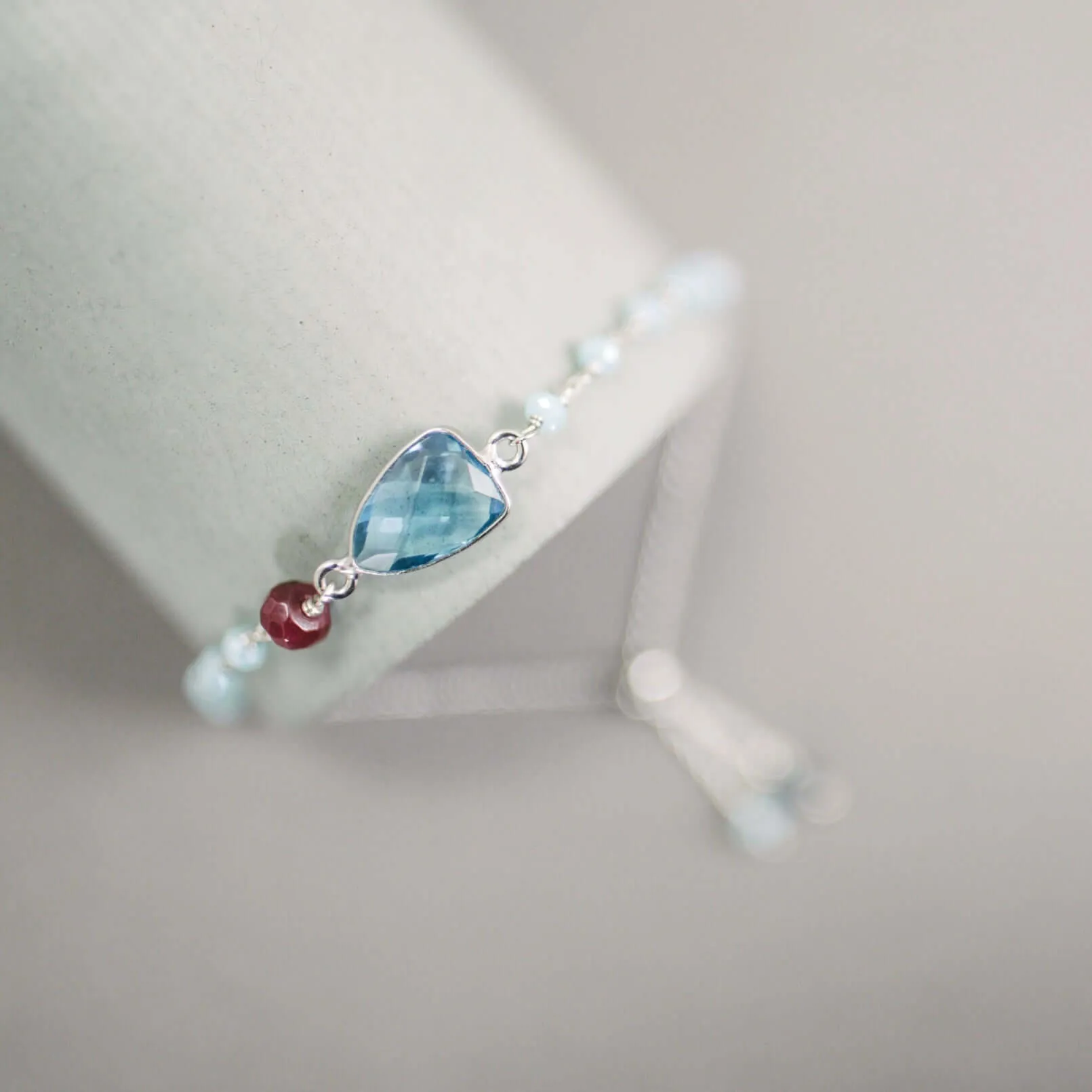 London Blue Quartz Adjustable Bracelet