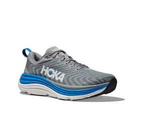 Mens Hoka Gaviota 5 in Limestone/Diva Blue