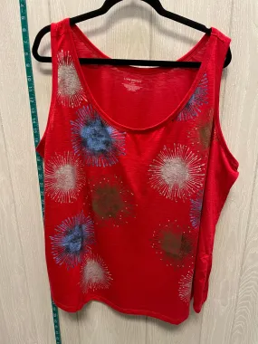 Multi-colored Top Sleeveless Lane Bryant, Size 3x