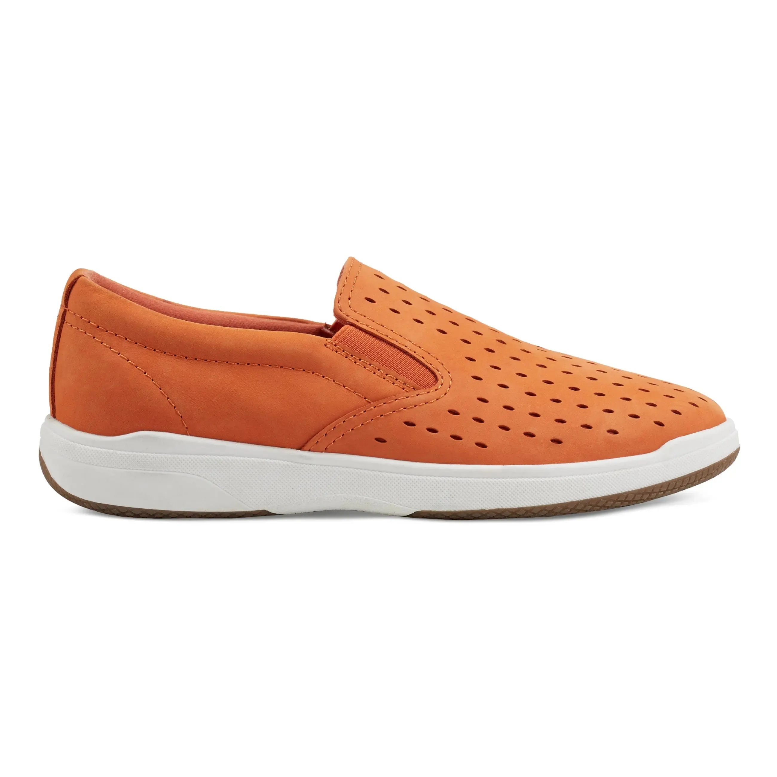 Nel Laser Cut Round Toe Casual Slip-on Sneakers