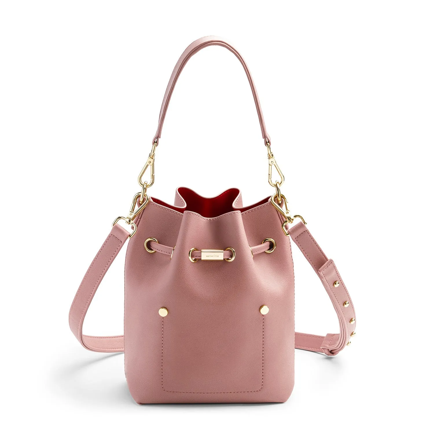 Niko-Niko Mini Bucket Bag - Puce/Maroon