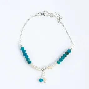 Ocean Spell Deep Blue Apatite Bracelet