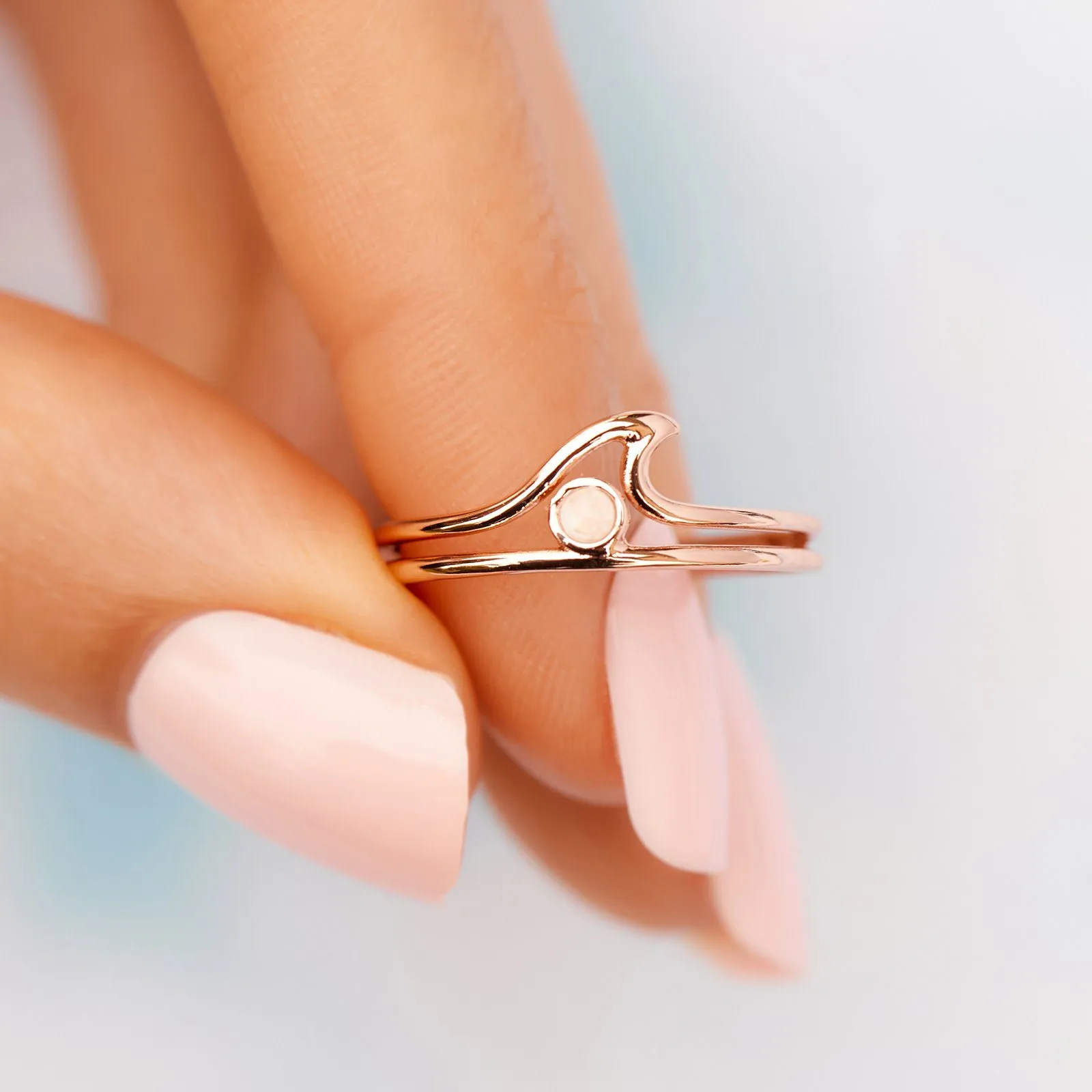 Opal Wave Ring