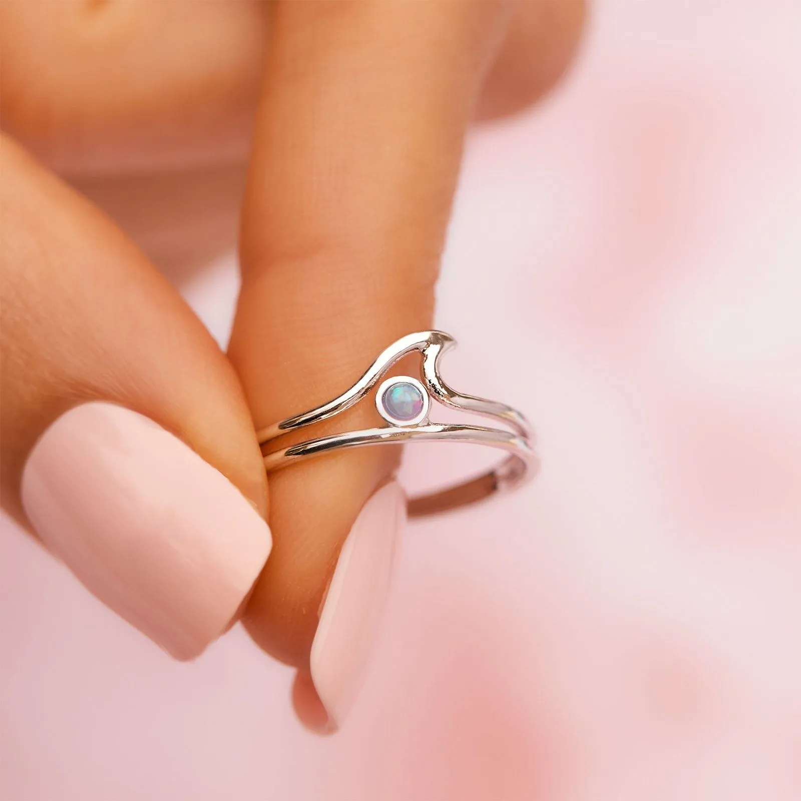 Opal Wave Ring