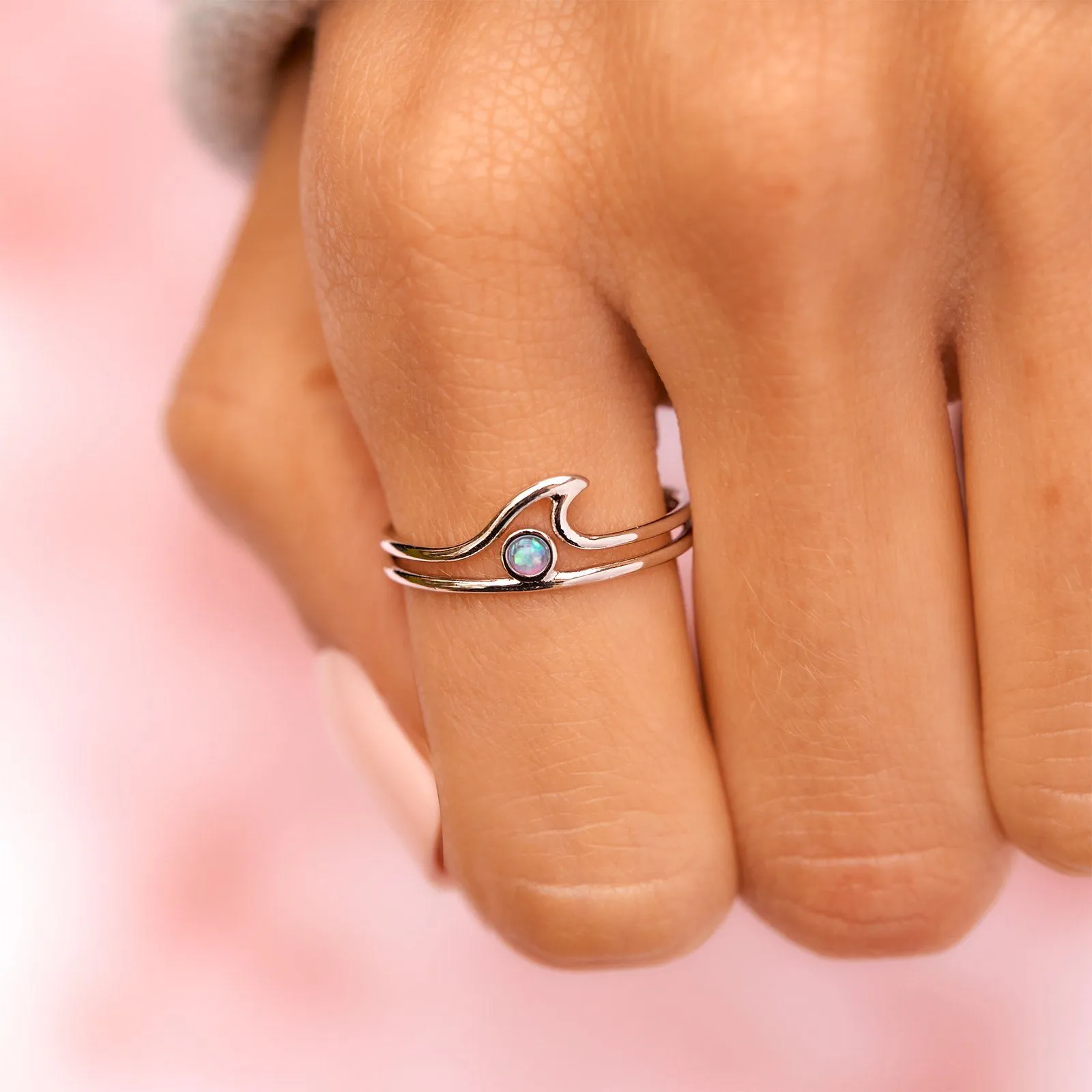 Opal Wave Ring