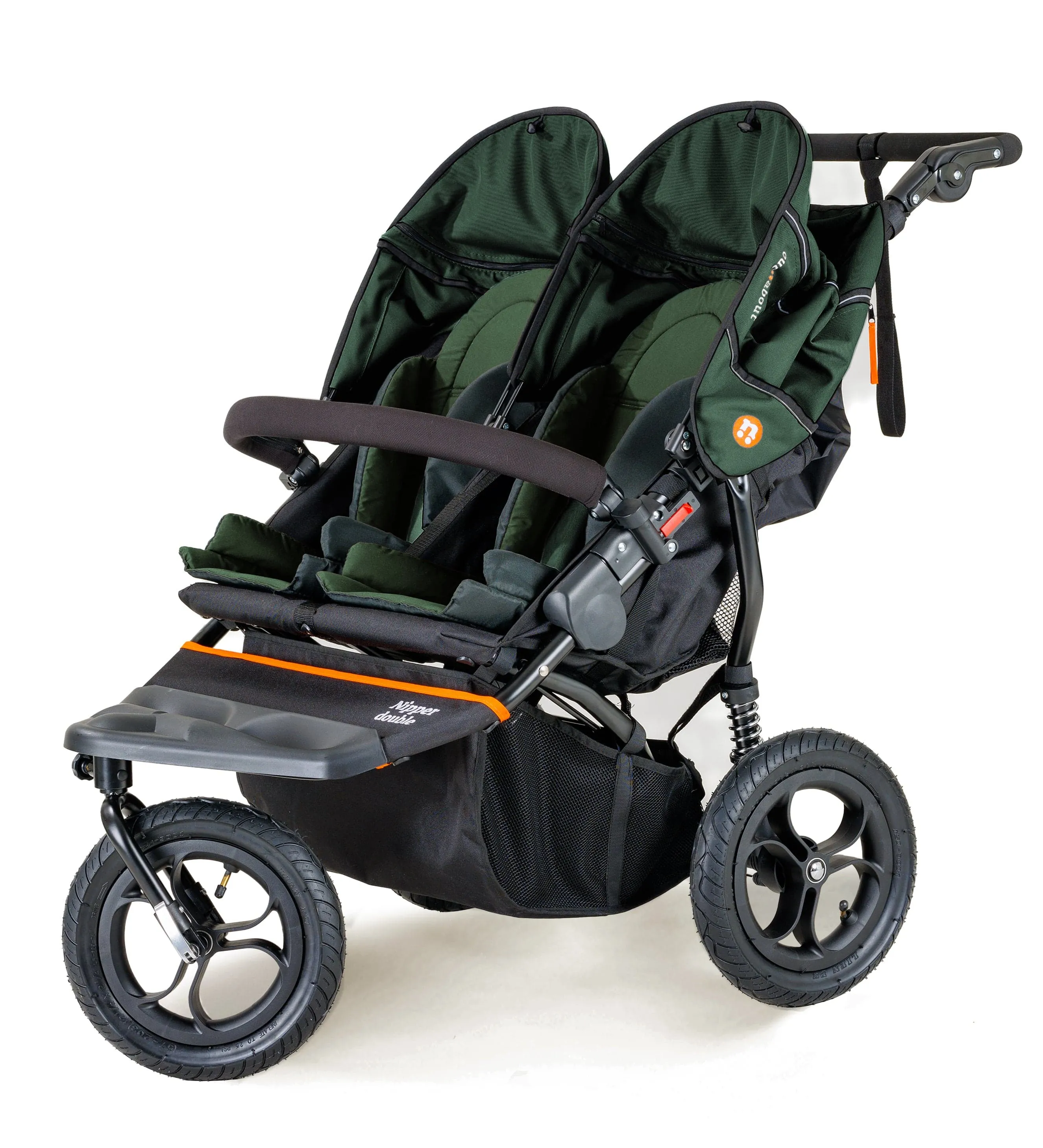 Out n About Nipper V5 Double Pushchair Starter Bundle - Sycamore Green