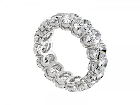 Oval Eternity Band