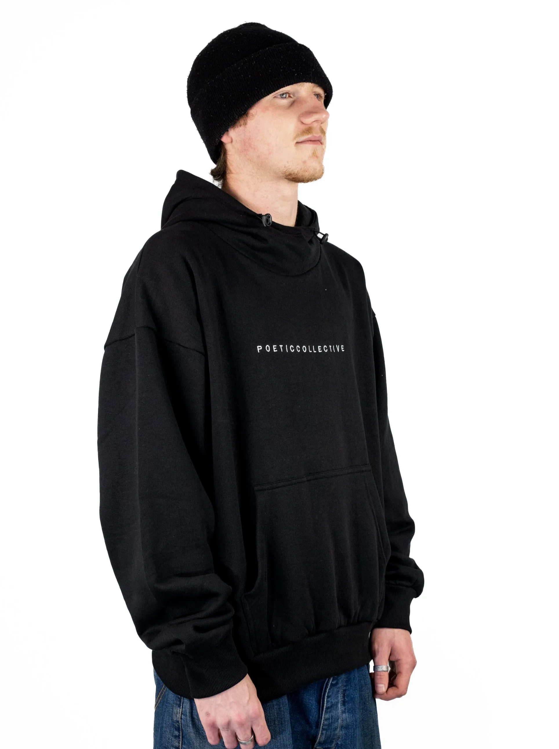 Poetic Collective - Ninja Hoodie - Heavyweight Organic Cotton Hoodie - Black