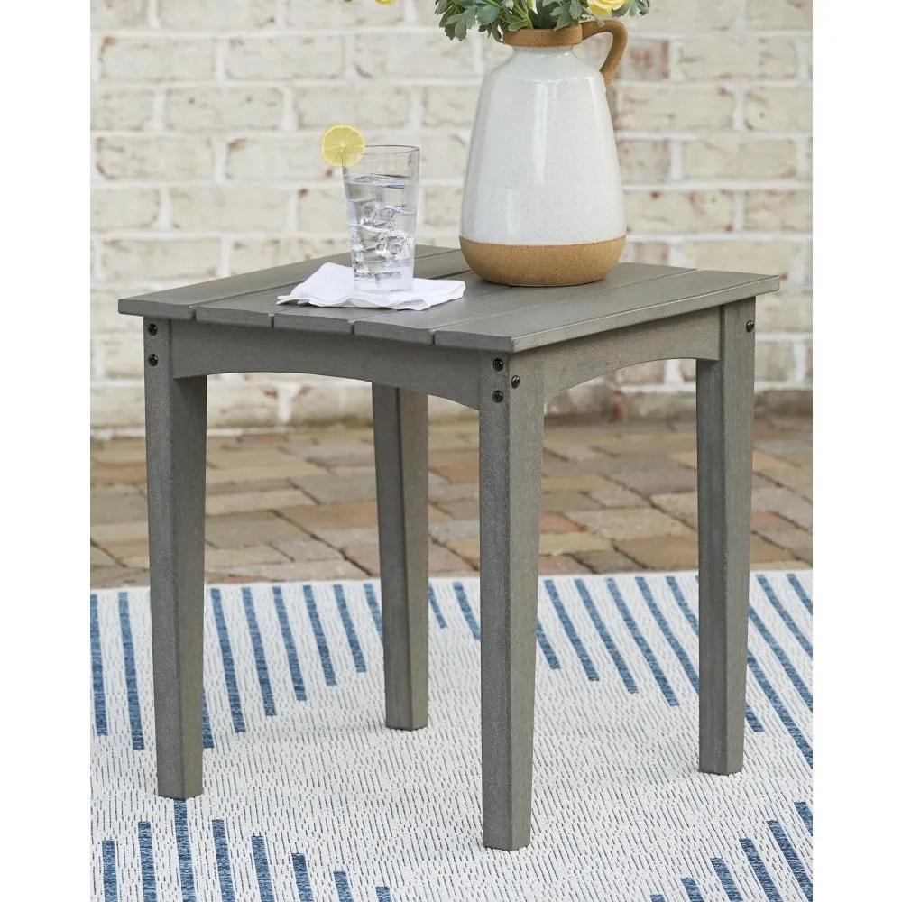 Poly Grey Outdoor 21" End Table