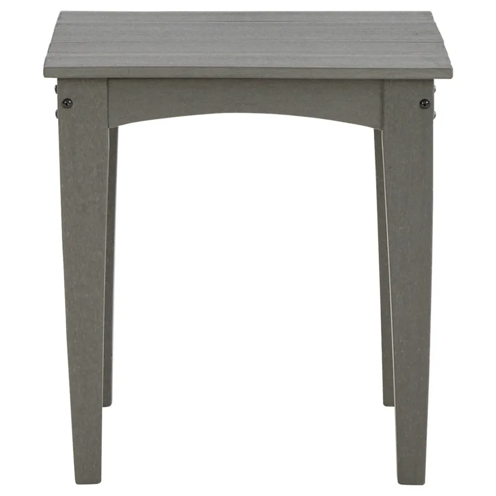 Poly Grey Outdoor 21" End Table