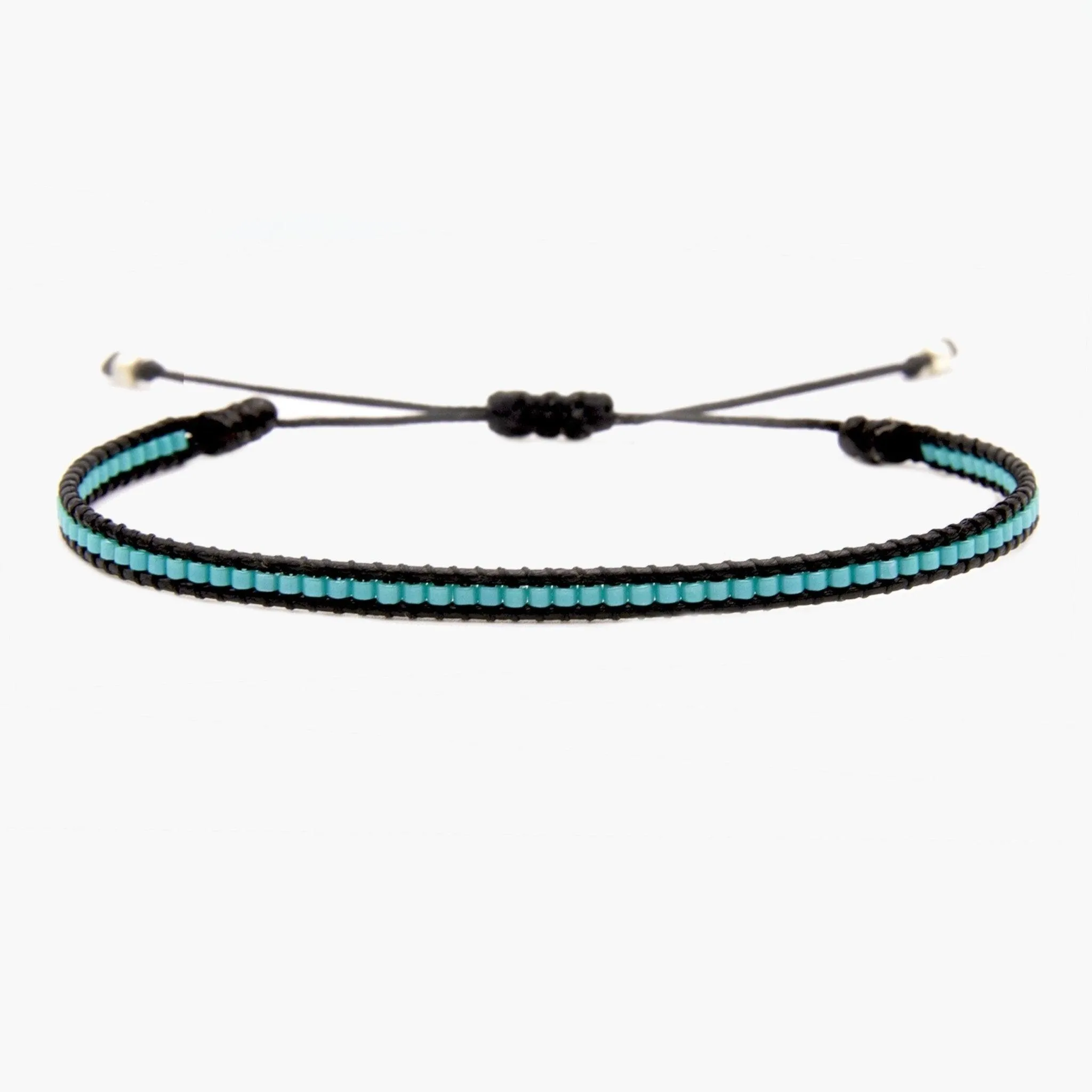 Purnama Miyuki Bracelet (Black/Turquoise)