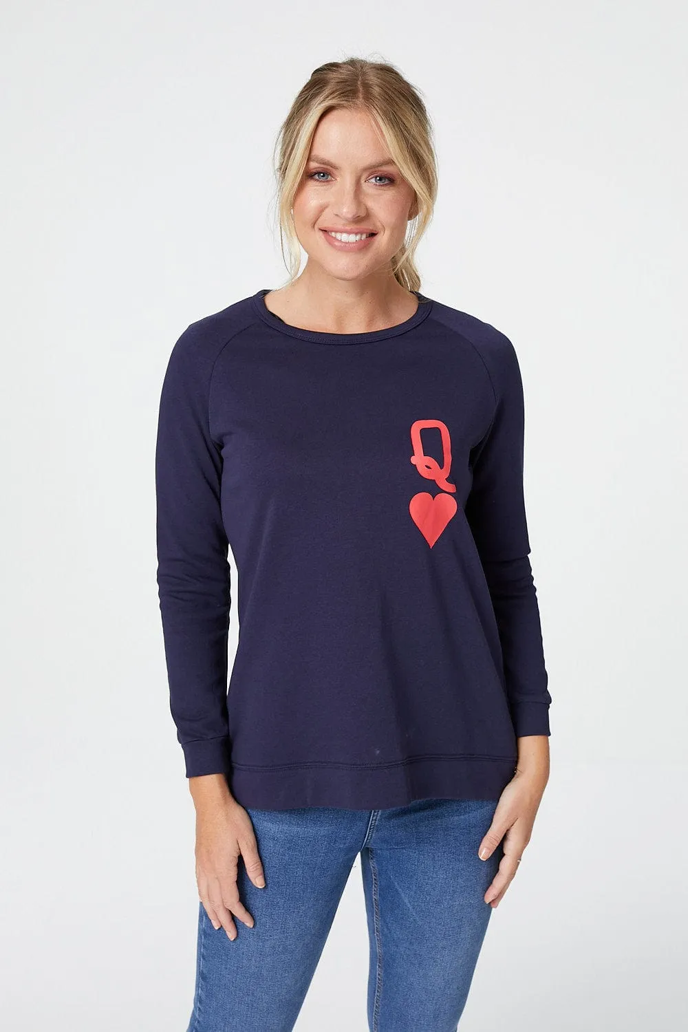 Queen of Hearts Relaxed Jumper