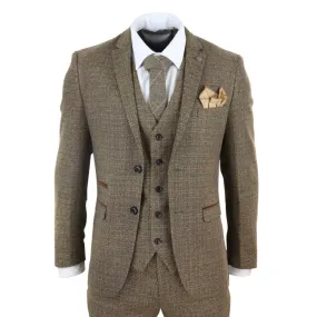 Ralph - Men's 3 Piece Suit Tweed Check 1920s