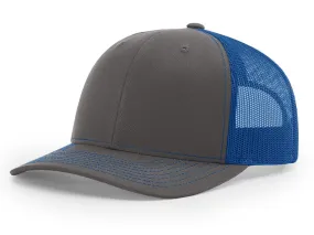 Richardson 112 Trucker - Charcoal/Royal Blue