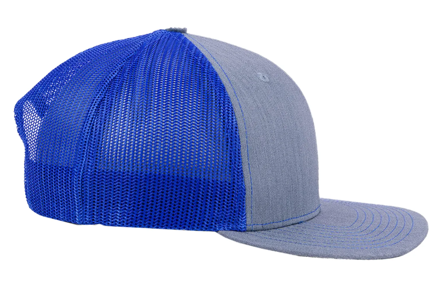 Richardson 112 Trucker - Heather Grey/Royal Blue