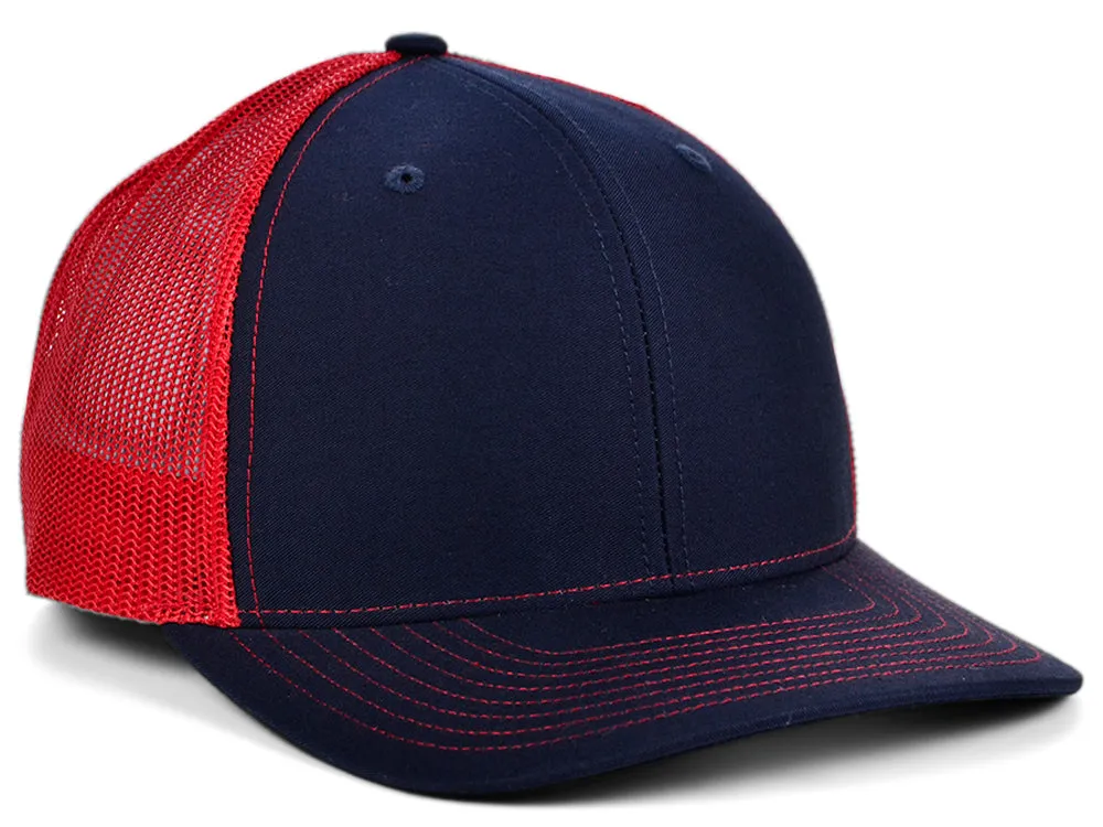 Richardson 112 Trucker - Navy/Red