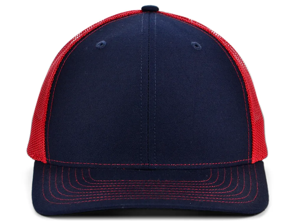 Richardson 112 Trucker - Navy/Red