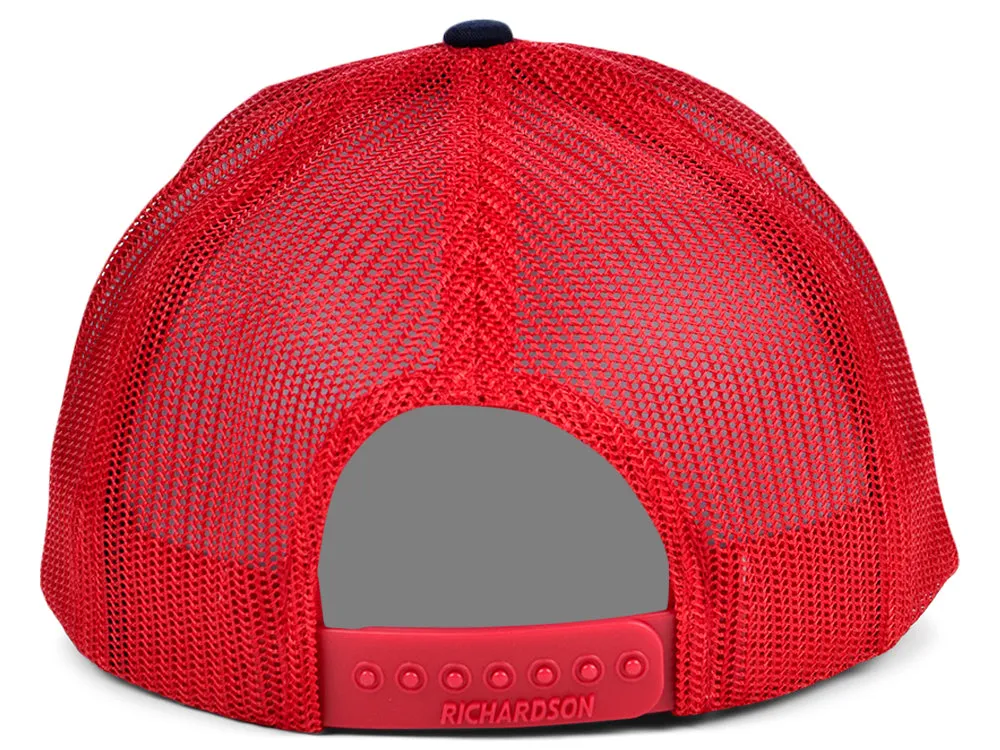 Richardson 112 Trucker - Navy/Red