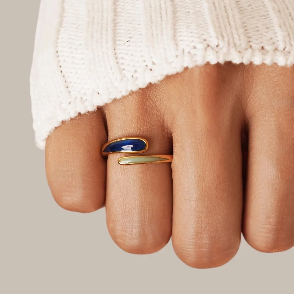 Safira Blue Wrap Ring