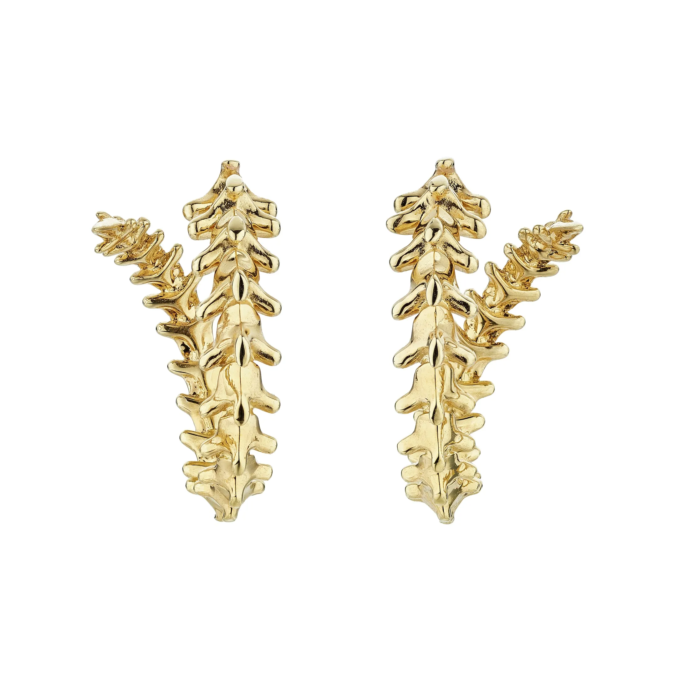 Serpent's Trace Mini Hoop Earrings - Yellow Gold Vermeil