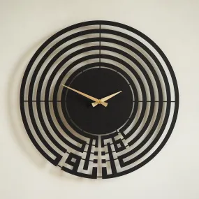 Tawakkul Written Kufic Metal Wall Clock - WAMS004